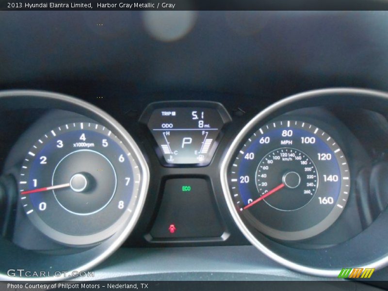 Harbor Gray Metallic / Gray 2013 Hyundai Elantra Limited