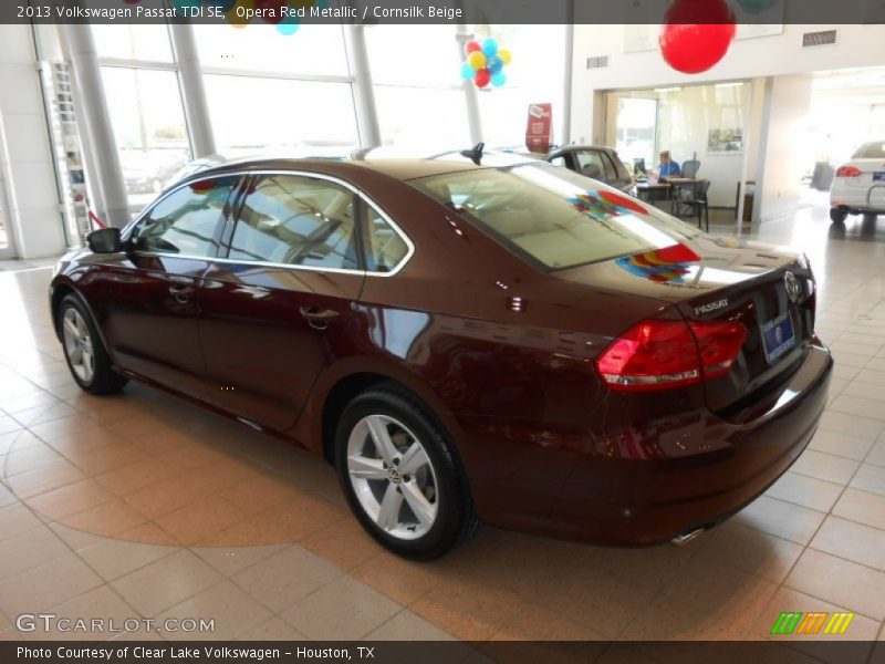 Opera Red Metallic / Cornsilk Beige 2013 Volkswagen Passat TDI SE