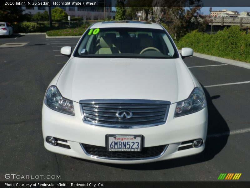 Moonlight White / Wheat 2010 Infiniti M 35 Sedan