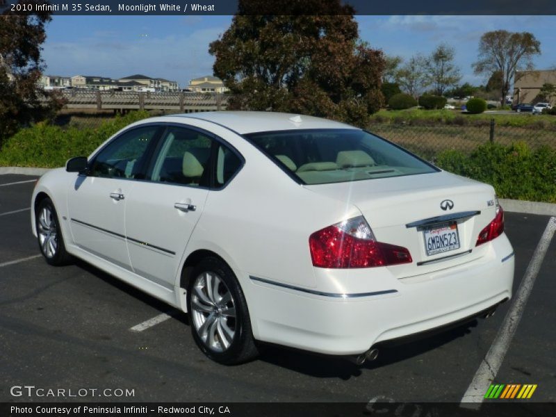 Moonlight White / Wheat 2010 Infiniti M 35 Sedan