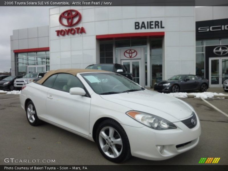 Arctic Frost Pearl / Ivory 2006 Toyota Solara SLE V6 Convertible