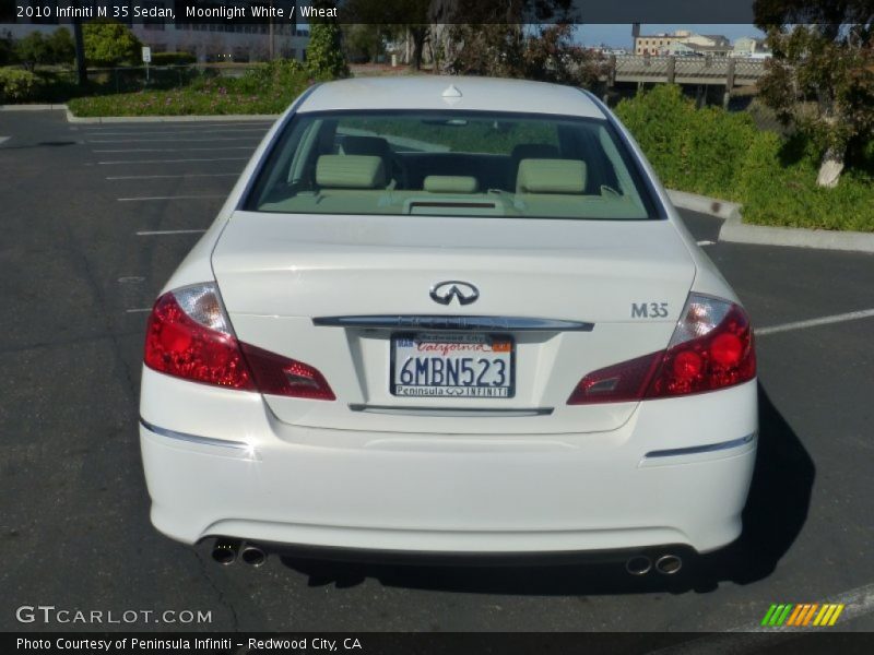 Moonlight White / Wheat 2010 Infiniti M 35 Sedan