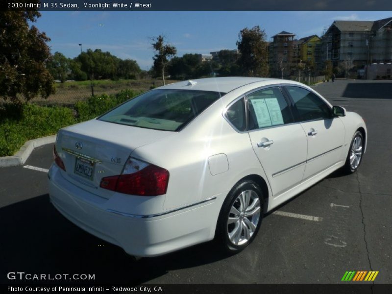 Moonlight White / Wheat 2010 Infiniti M 35 Sedan