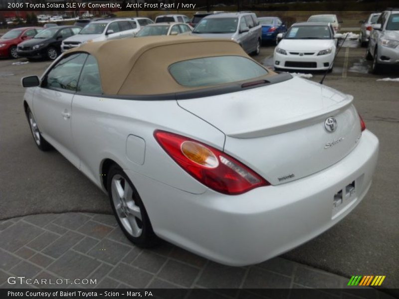 Arctic Frost Pearl / Ivory 2006 Toyota Solara SLE V6 Convertible