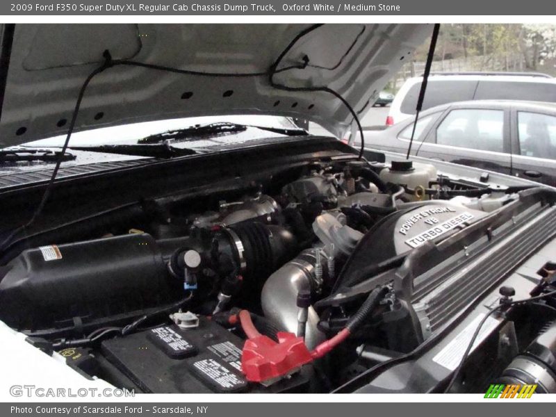 Oxford White / Medium Stone 2009 Ford F350 Super Duty XL Regular Cab Chassis Dump Truck