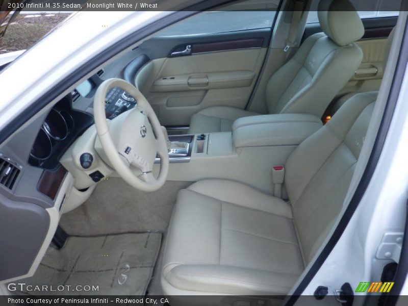 Front Seat of 2010 M 35 Sedan