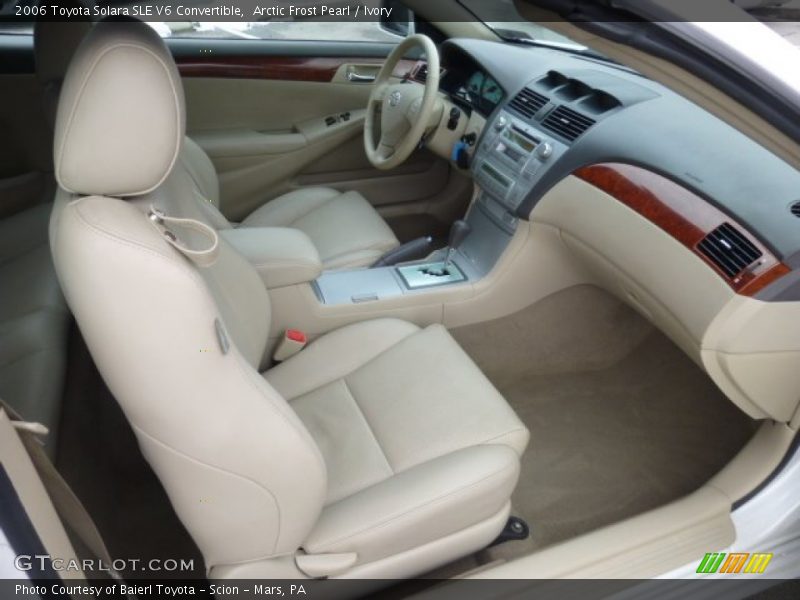 Front Seat of 2006 Solara SLE V6 Convertible