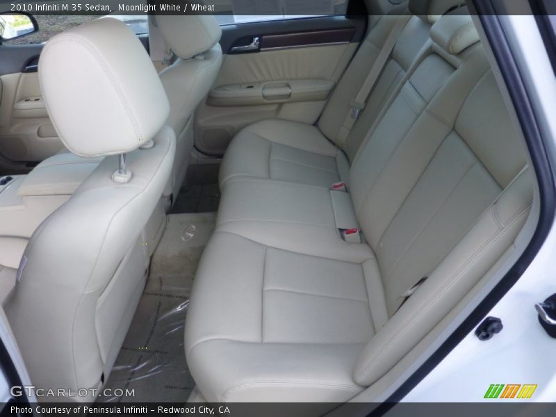 Rear Seat of 2010 M 35 Sedan