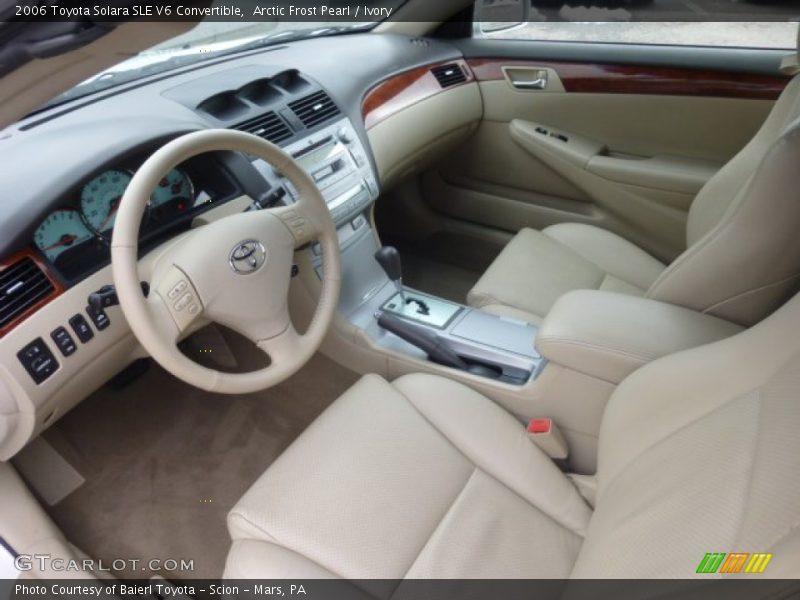 Ivory Interior - 2006 Solara SLE V6 Convertible 