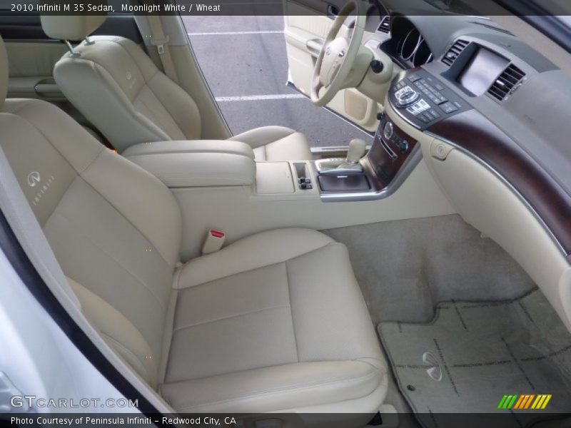 Moonlight White / Wheat 2010 Infiniti M 35 Sedan
