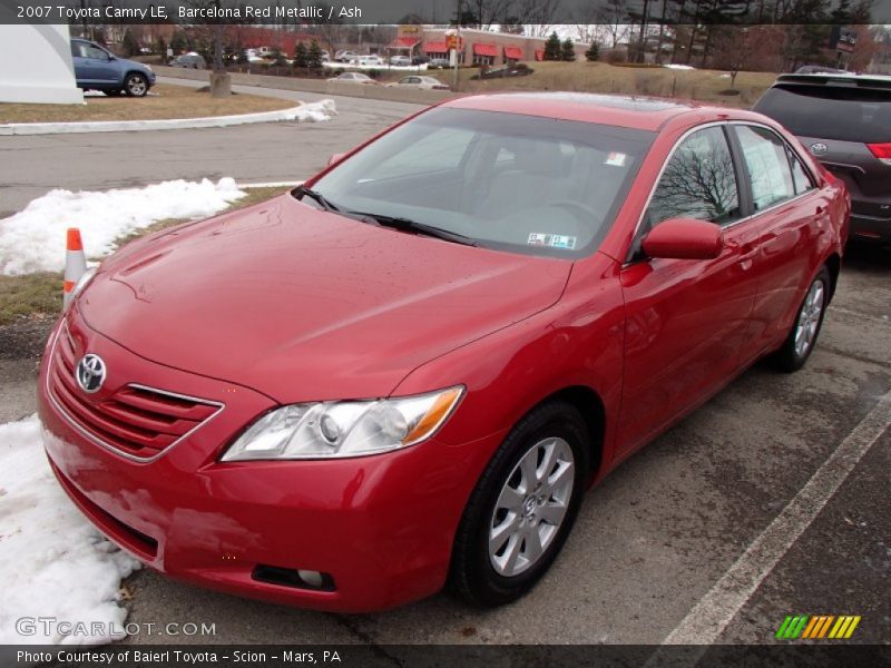 Barcelona Red Metallic / Ash 2007 Toyota Camry LE