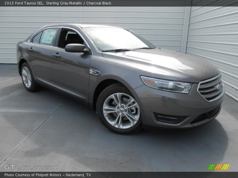 Sterling Gray Metallic / Charcoal Black 2013 Ford Taurus SEL