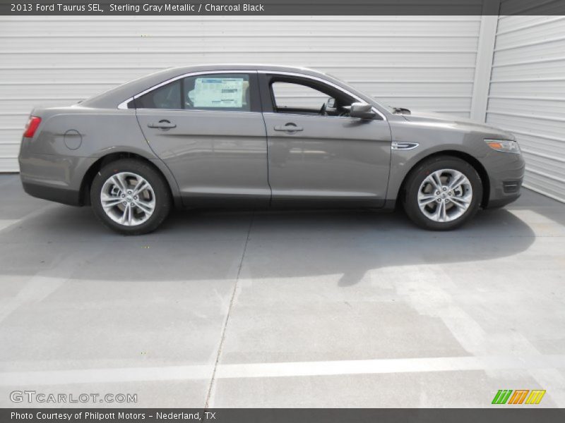 Sterling Gray Metallic / Charcoal Black 2013 Ford Taurus SEL