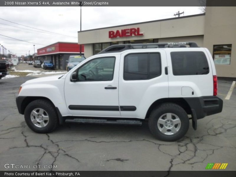 Avalanche White / Steel/Graphite 2008 Nissan Xterra S 4x4