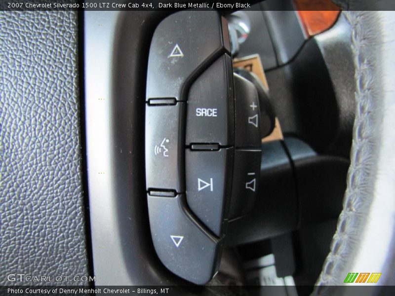 Dark Blue Metallic / Ebony Black 2007 Chevrolet Silverado 1500 LTZ Crew Cab 4x4