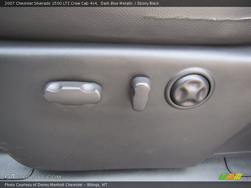 Dark Blue Metallic / Ebony Black 2007 Chevrolet Silverado 1500 LTZ Crew Cab 4x4