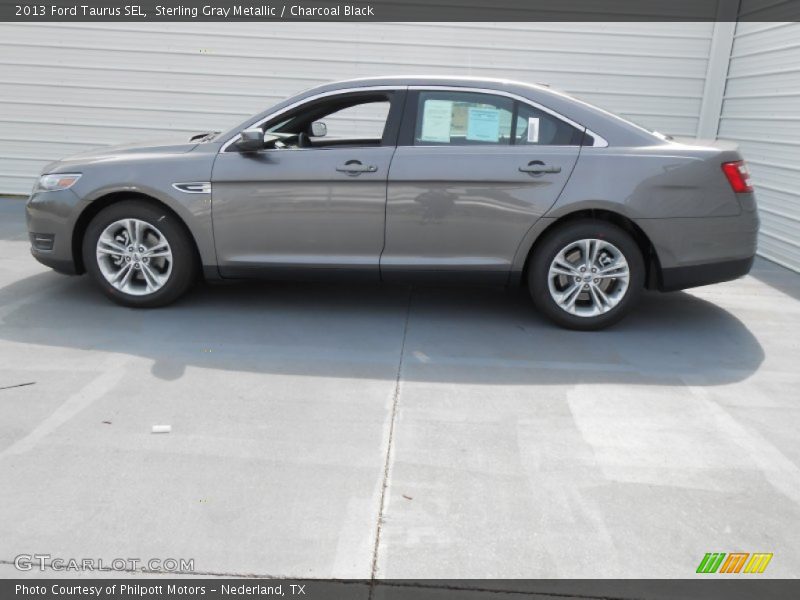 Sterling Gray Metallic / Charcoal Black 2013 Ford Taurus SEL