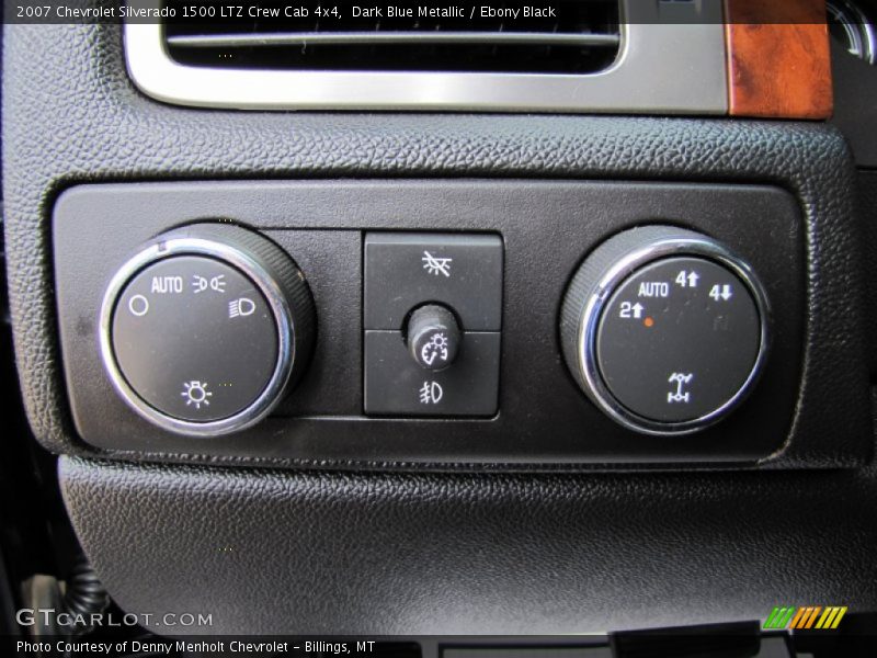Dark Blue Metallic / Ebony Black 2007 Chevrolet Silverado 1500 LTZ Crew Cab 4x4
