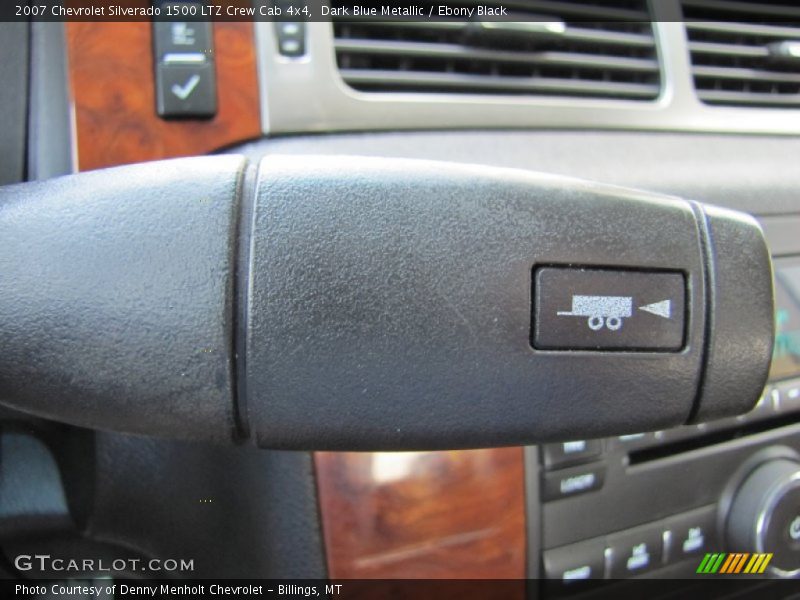 Dark Blue Metallic / Ebony Black 2007 Chevrolet Silverado 1500 LTZ Crew Cab 4x4