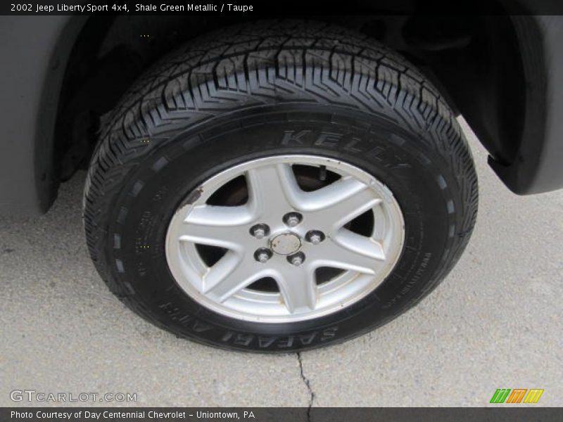 Shale Green Metallic / Taupe 2002 Jeep Liberty Sport 4x4