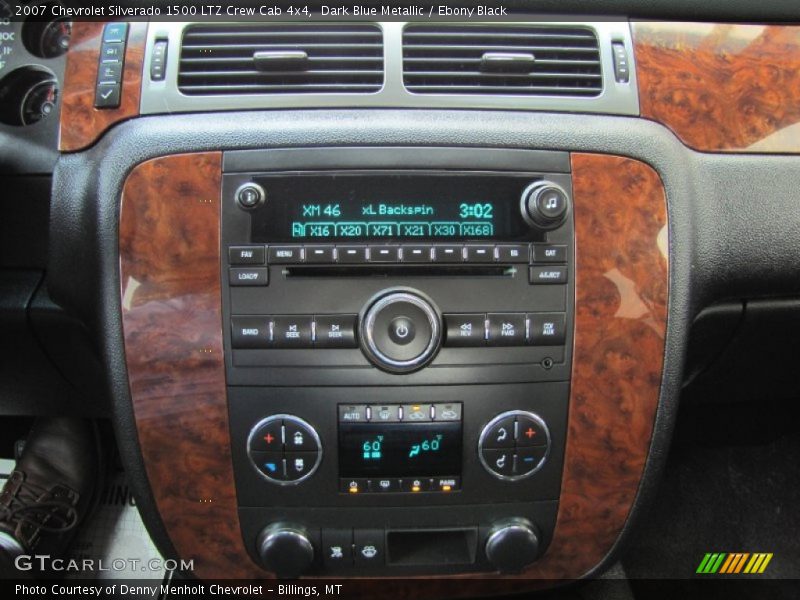 Dark Blue Metallic / Ebony Black 2007 Chevrolet Silverado 1500 LTZ Crew Cab 4x4