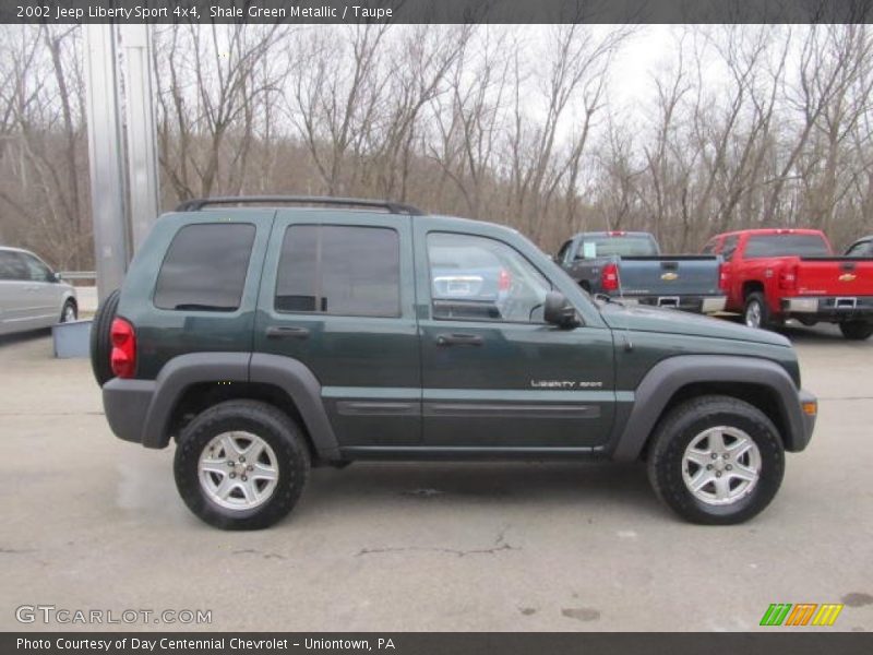 Shale Green Metallic / Taupe 2002 Jeep Liberty Sport 4x4