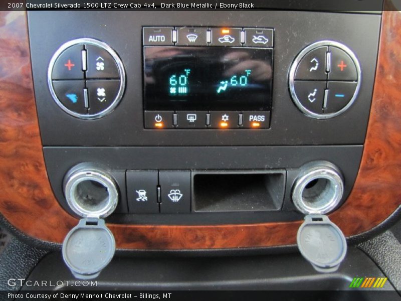 Dark Blue Metallic / Ebony Black 2007 Chevrolet Silverado 1500 LTZ Crew Cab 4x4