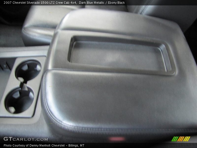 Dark Blue Metallic / Ebony Black 2007 Chevrolet Silverado 1500 LTZ Crew Cab 4x4