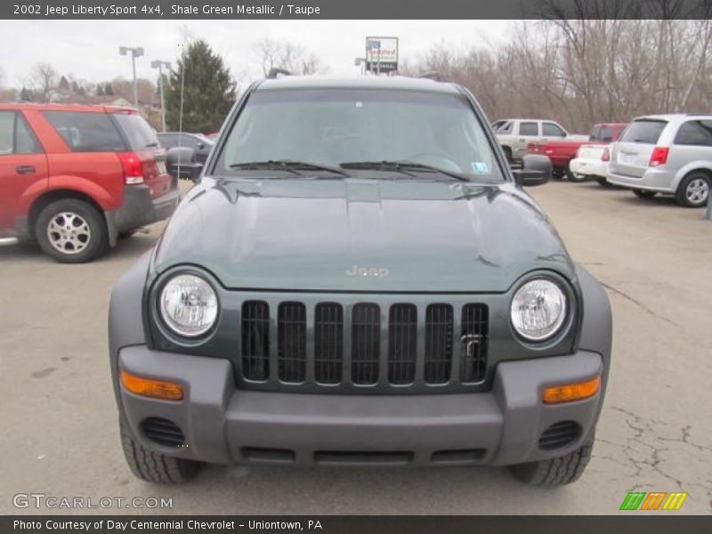 Shale Green Metallic / Taupe 2002 Jeep Liberty Sport 4x4