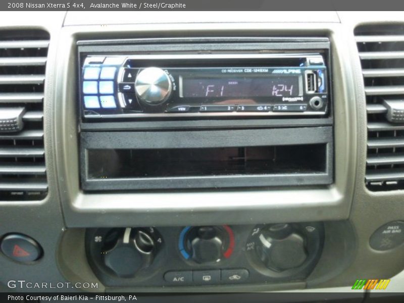 Avalanche White / Steel/Graphite 2008 Nissan Xterra S 4x4