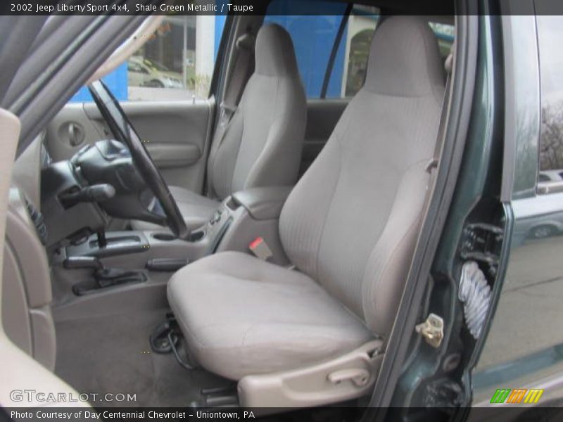 Shale Green Metallic / Taupe 2002 Jeep Liberty Sport 4x4