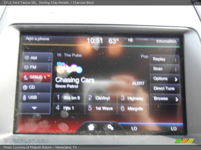 Sterling Gray Metallic / Charcoal Black 2013 Ford Taurus SEL