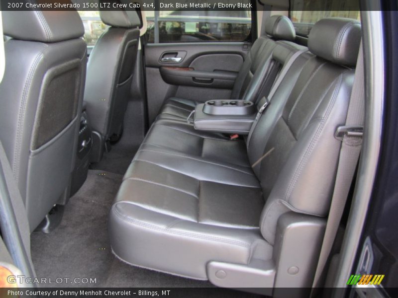 Dark Blue Metallic / Ebony Black 2007 Chevrolet Silverado 1500 LTZ Crew Cab 4x4