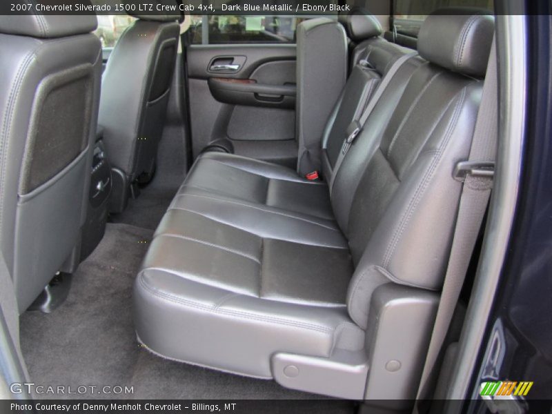 Dark Blue Metallic / Ebony Black 2007 Chevrolet Silverado 1500 LTZ Crew Cab 4x4