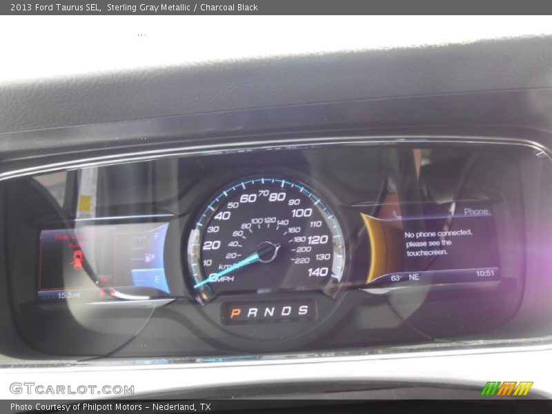 Sterling Gray Metallic / Charcoal Black 2013 Ford Taurus SEL