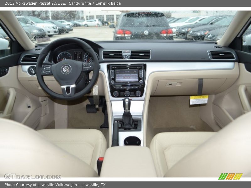 Candy White / Cornsilk Beige 2013 Volkswagen Passat 2.5L SE