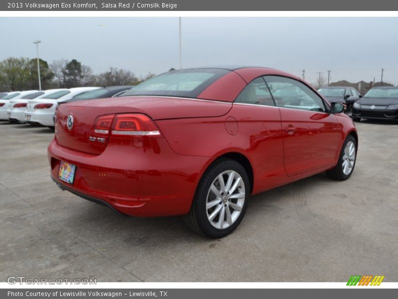 Salsa Red / Cornsilk Beige 2013 Volkswagen Eos Komfort