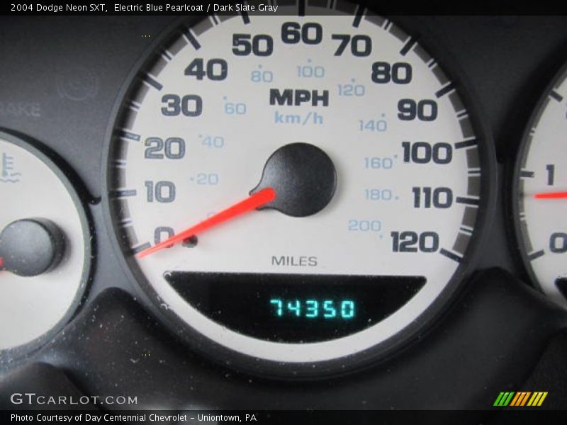 Electric Blue Pearlcoat / Dark Slate Gray 2004 Dodge Neon SXT