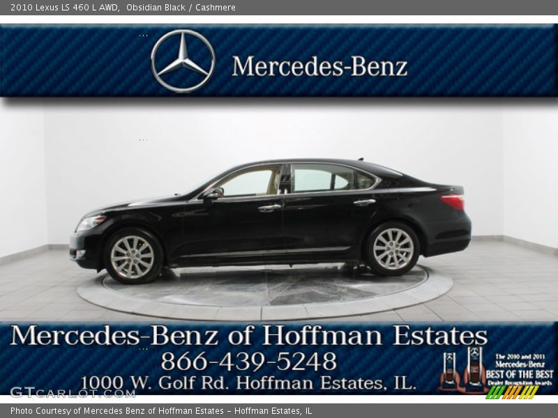 Obsidian Black / Cashmere 2010 Lexus LS 460 L AWD