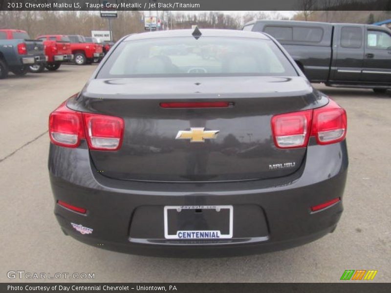 Taupe Gray Metallic / Jet Black/Titanium 2013 Chevrolet Malibu LS
