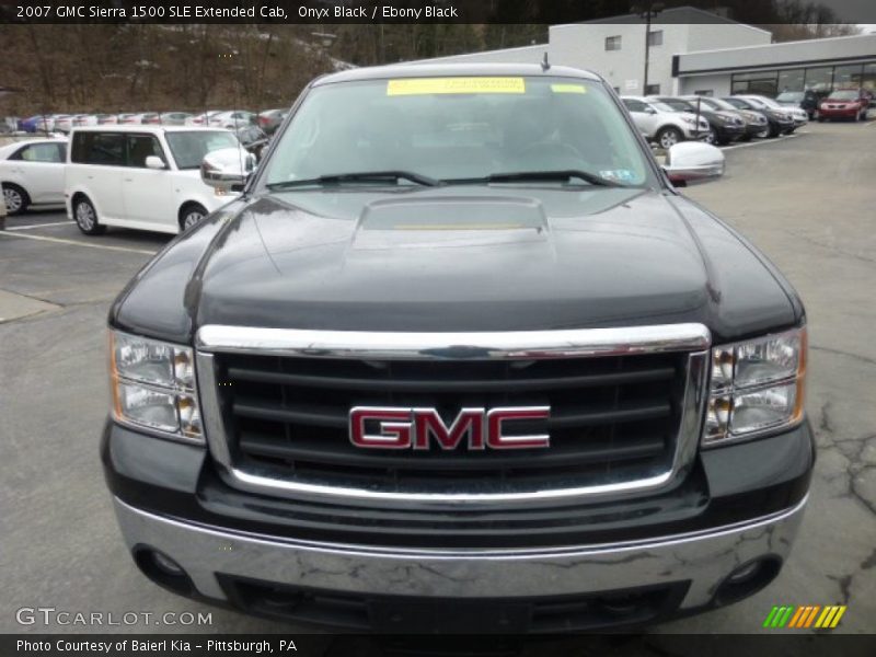 Onyx Black / Ebony Black 2007 GMC Sierra 1500 SLE Extended Cab