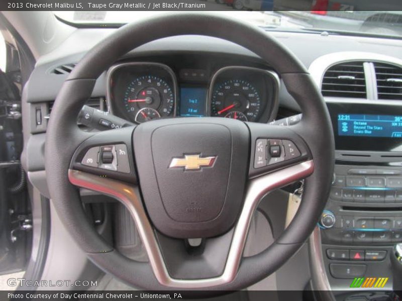 Taupe Gray Metallic / Jet Black/Titanium 2013 Chevrolet Malibu LS