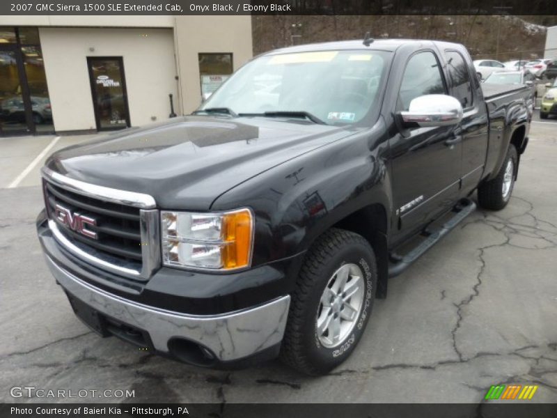 Onyx Black / Ebony Black 2007 GMC Sierra 1500 SLE Extended Cab