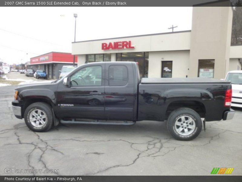 Onyx Black / Ebony Black 2007 GMC Sierra 1500 SLE Extended Cab