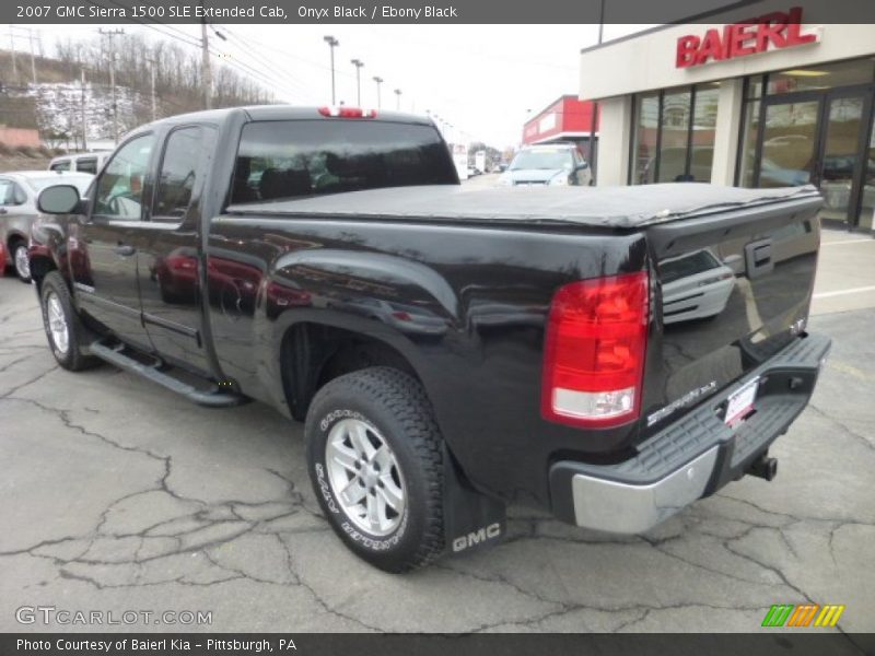 Onyx Black / Ebony Black 2007 GMC Sierra 1500 SLE Extended Cab