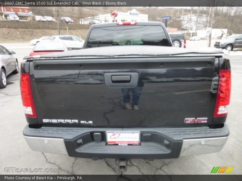Onyx Black / Ebony Black 2007 GMC Sierra 1500 SLE Extended Cab