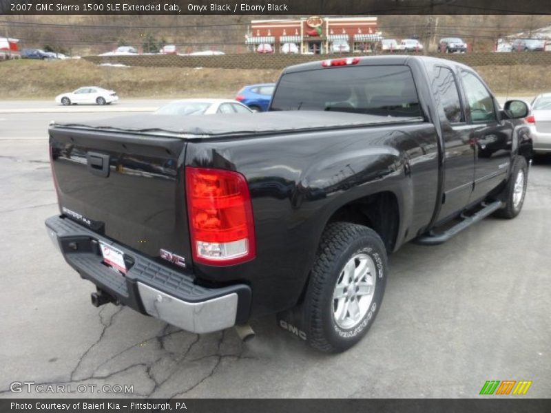 Onyx Black / Ebony Black 2007 GMC Sierra 1500 SLE Extended Cab