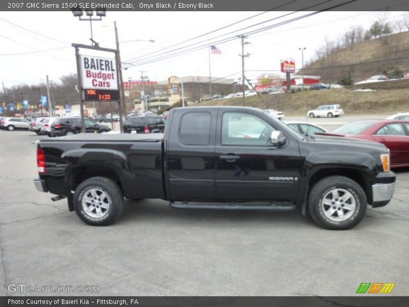 Onyx Black / Ebony Black 2007 GMC Sierra 1500 SLE Extended Cab