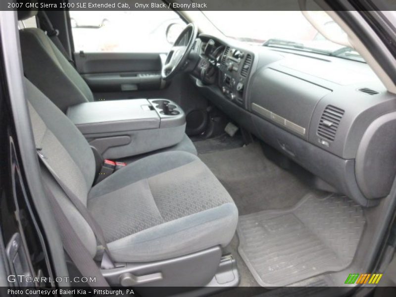 Onyx Black / Ebony Black 2007 GMC Sierra 1500 SLE Extended Cab