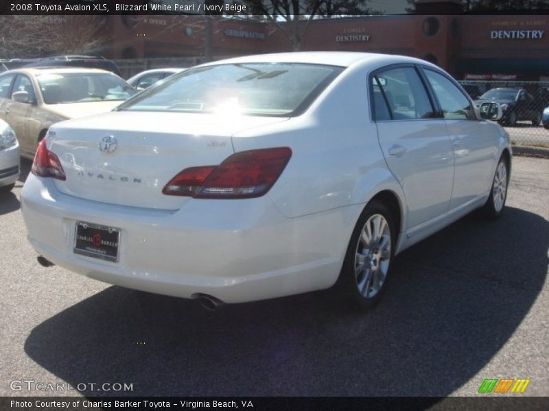 Blizzard White Pearl / Ivory Beige 2008 Toyota Avalon XLS